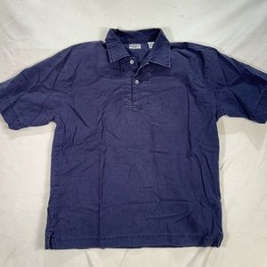 Lee Dungarees Large Blue Denim Short Sleeve Shirt